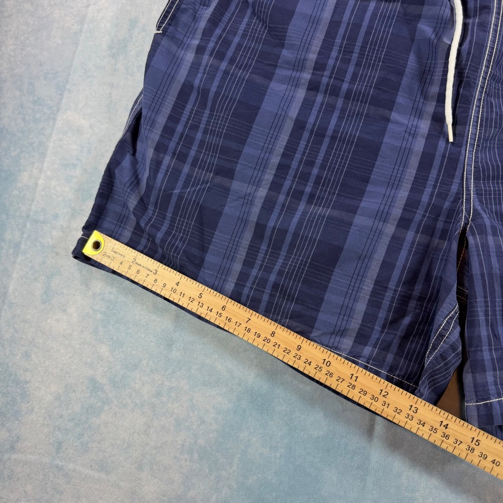Polo Ralph Lauren Swim Trunks Mens 3XB Blue Plaid Excellent Pony Logo Shorts - Picture 9 of 12